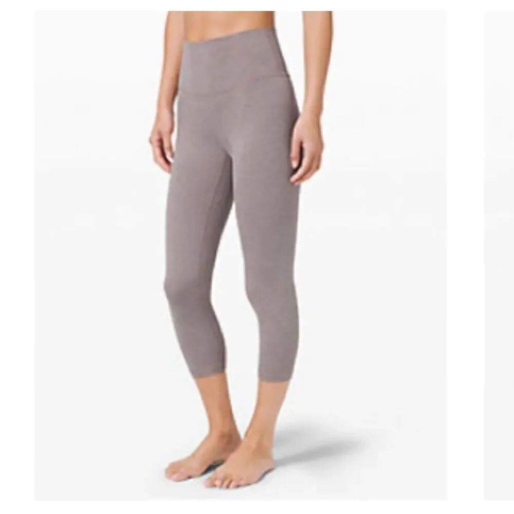 Lululemon 4 Align 21” crop heathered lunar rock